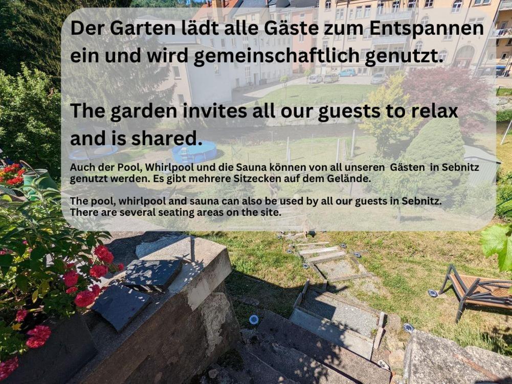 Familienwohnung für 3 mit Sauna, Pool&Terrasse - Famzi Sebnitz Exterior foto