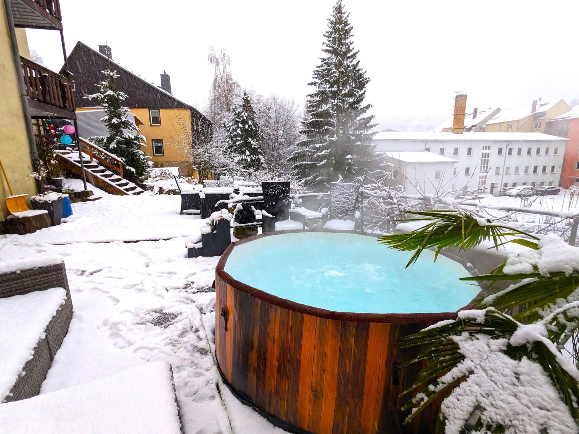 Familienwohnung für 3 mit Sauna, Pool&Terrasse - Famzi Sebnitz Exterior foto