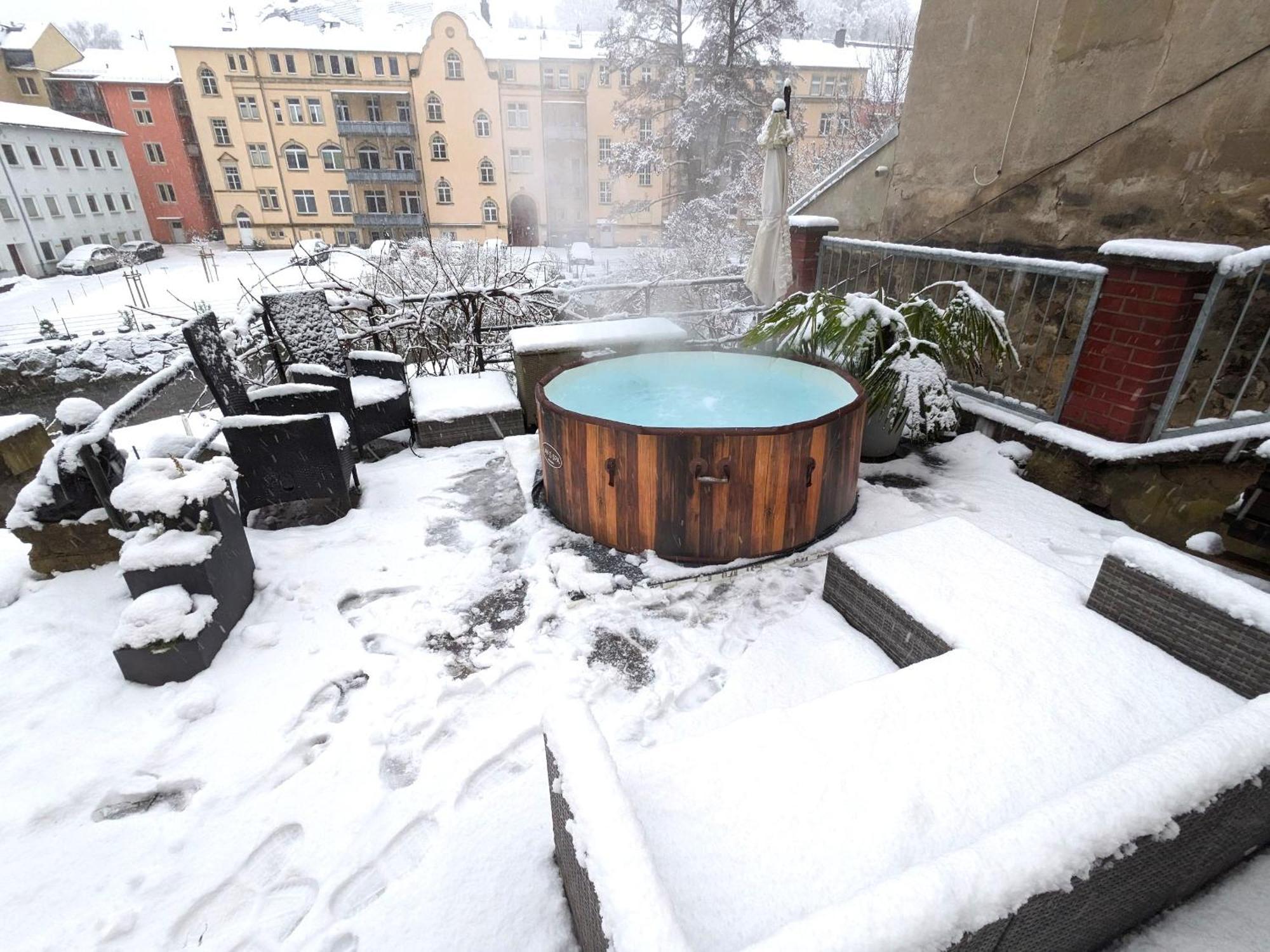 Familienwohnung für 3 mit Sauna, Pool&Terrasse - Famzi Sebnitz Exterior foto