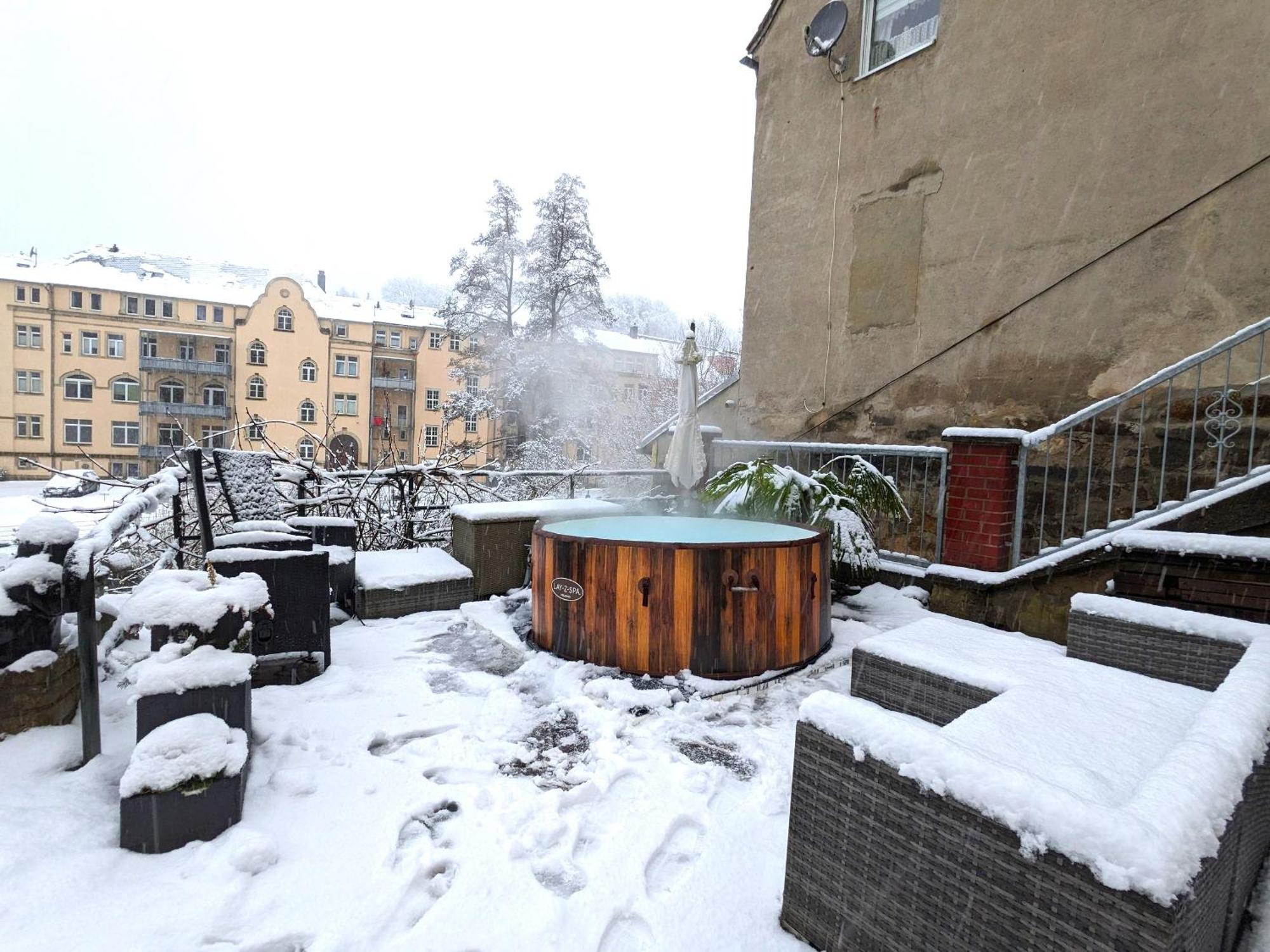 Familienwohnung für 3 mit Sauna, Pool&Terrasse - Famzi Sebnitz Exterior foto
